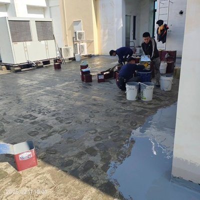 台中劉先生 屋頂PU防水工程 外牆隔熱工程